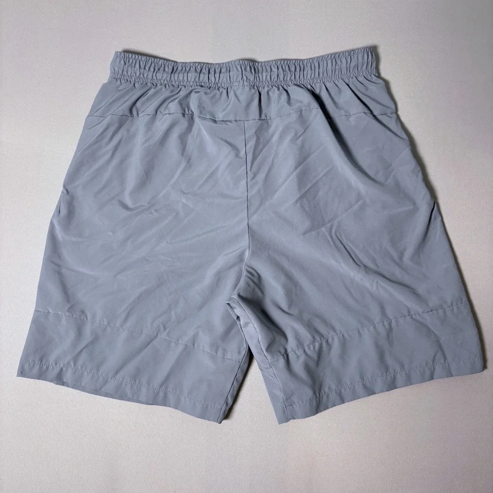Nike Dri-FIT Mens Training Shorts Light Blue Gray Athletic Gym Running Large
